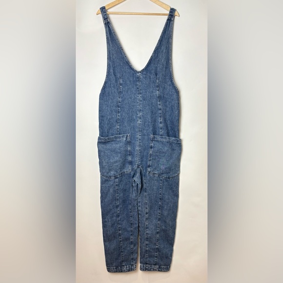 We The Free High Roller Jumpsuit Baggy Denim Overalls - Picture 4 of 8